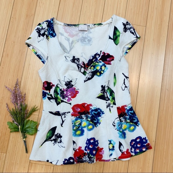 Anthropologie Postmark Mignon Watercolor Top, S. - Picture 2 of 5